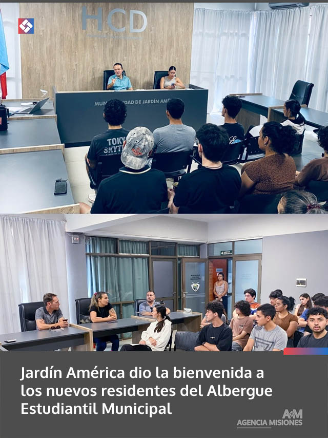 Jardín América dio la bienvenida a los nuevos residentes del Albergue Estudiantil Municipal