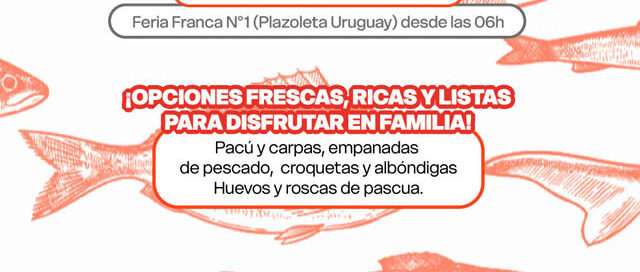 Oberá: realizarán una venta especial de pescados y productos elaborados en la Feria Franca N°1