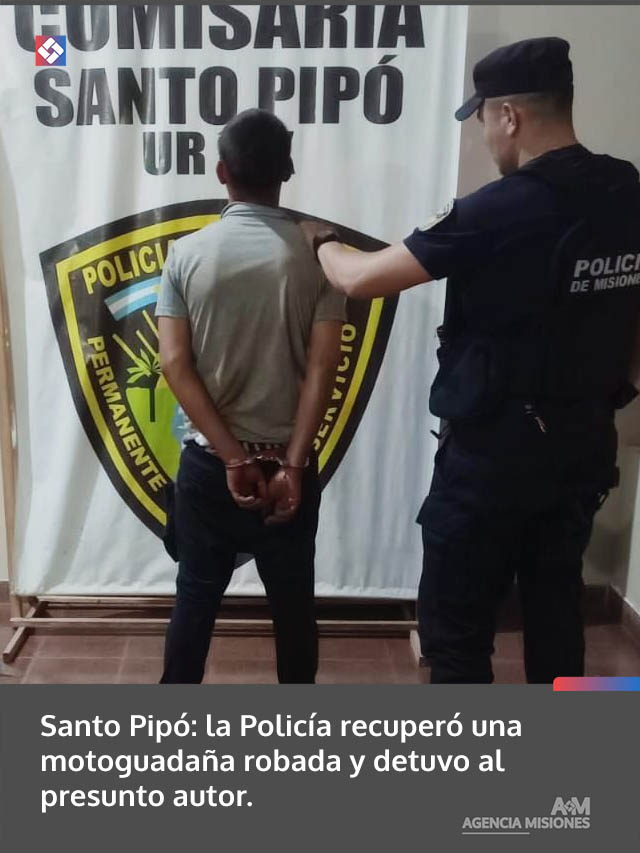 Santo Pipó: la Policía recuperó una motoguadaña robada y detuvo al presunto autor