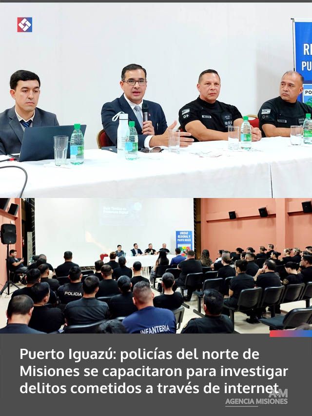 Puerto Iguazú: policías del norte de Misiones se capacitaron para investigar delitos cometidos a través de internet