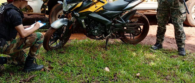 Montecarlo: secuestraron una moto robada en Buenos Aires durante un operativo en zona rural