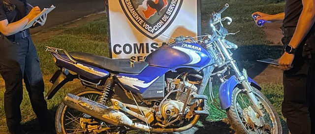 San Pedro: recuperaron una motocicleta robada tras un rastrillaje en Colonia Paraíso