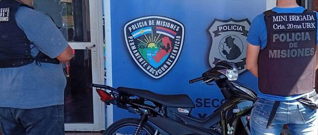Recuperaron una motocicleta robada en Itambé Miní tras un operativo policial en Posadas