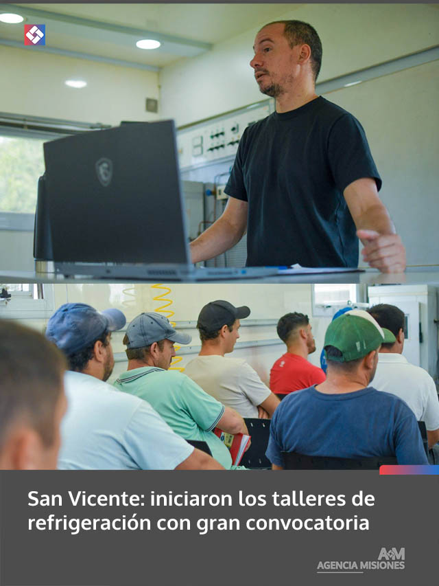 San Vicente: iniciaron los talleres de refrigeración con gran convocatoria
