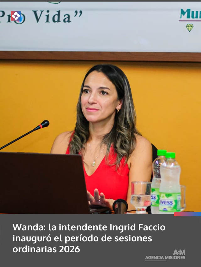 Wanda: la intendente Ingrid Faccio inauguró el período de sesiones ordinarias 2026