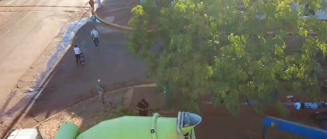 Wanda: avanza la construcción del Campus Estudiantil Municipal con el cargado de la losa del primer nivel