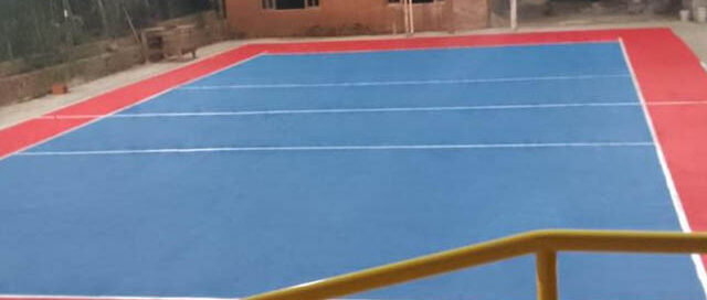 Wanda: avanza la construcción del playón en el barrio El Progreso con trabajo conjunto