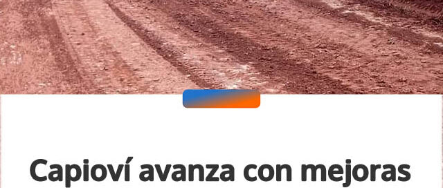 Capioví avanza con mejoras en la Ruta Provincial 223 para optimizar la transitabilidad