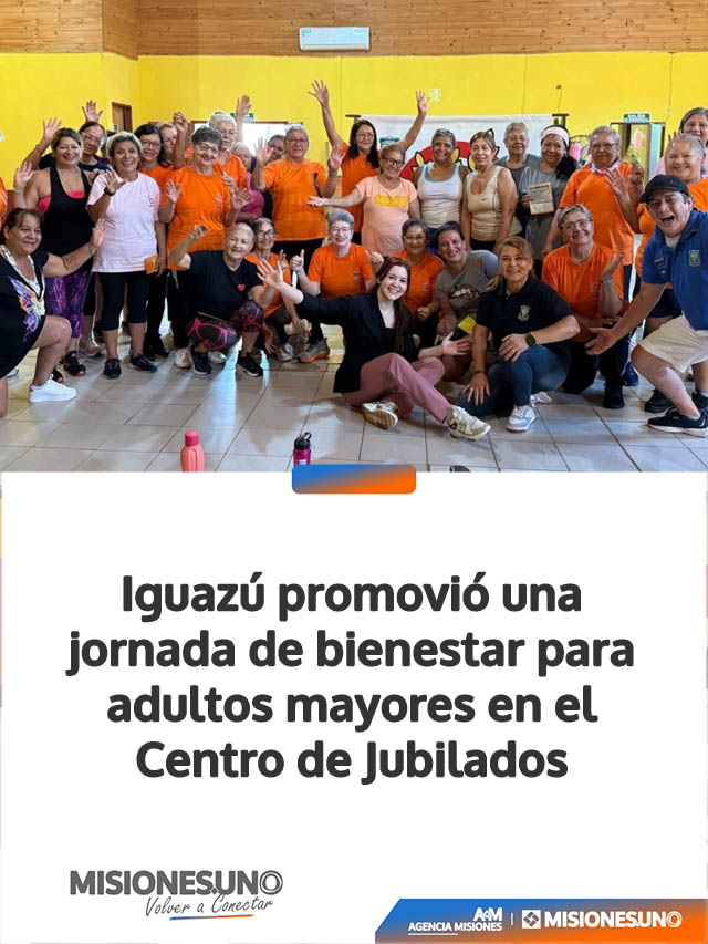 Iguazú promovió una jornada de bienestar para adultos mayores en el Centro de Jubilados