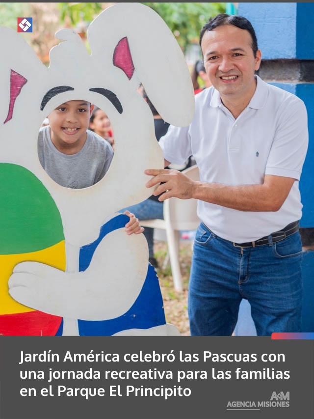 Jardín América celebró las Pascuas con una jornada recreativa para las familias en el Parque El Principito