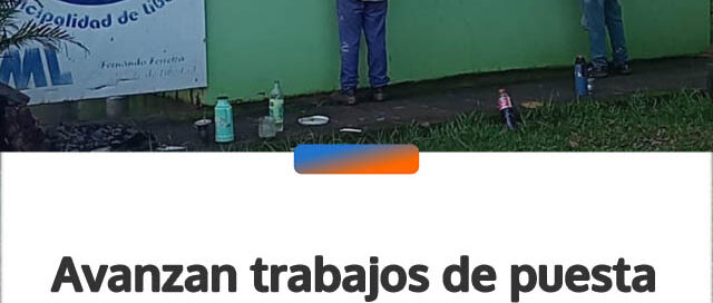 Avanzan trabajos de puesta en valor en la Casilla de Informes de Puerto Libertad