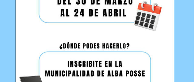 Alba Posse abre inscripciones al Programa Progresar para nivel obligatorio