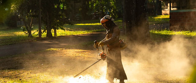 Andresito avanza con tareas de mantenimiento en espacios públicos de la zona urbana
