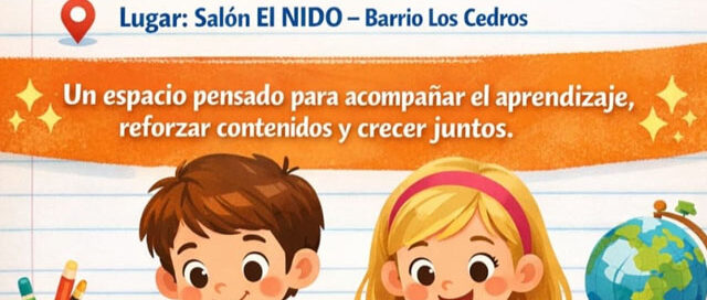 Puerto Iguazú impulsa un espacio gratuito de apoyo escolar en el barrio Los Cedros