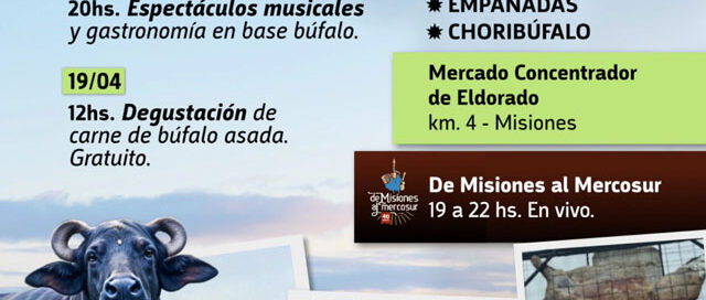 Festival del Búfalo Misionero: dos jornadas con gastronomía, espectáculos y degustaciones en Eldorado