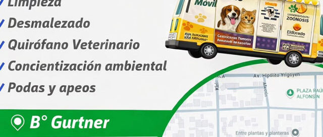 Operativo ambiental integral en el barrio Gurtner con tareas de limpieza y concientización