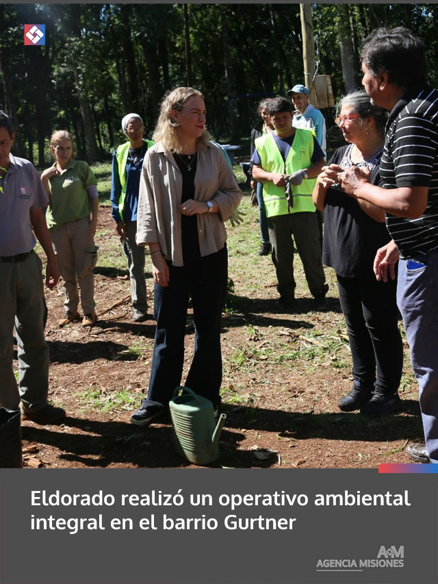 Eldorado realizó un operativo ambiental integral en el barrio Gurtner
