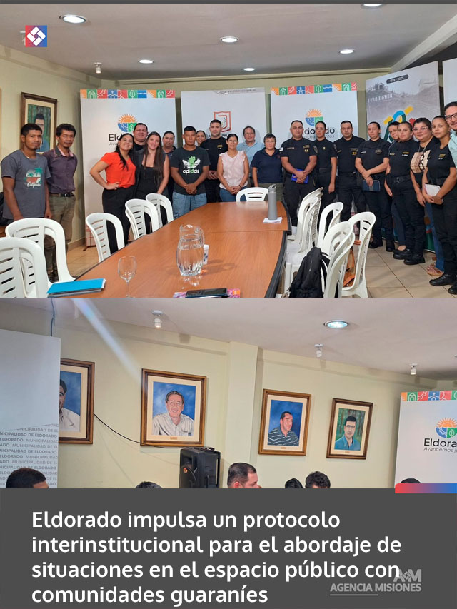 Eldorado impulsa un protocolo interinstitucional para el abordaje de situaciones en el espacio público con comunidades guaraníes