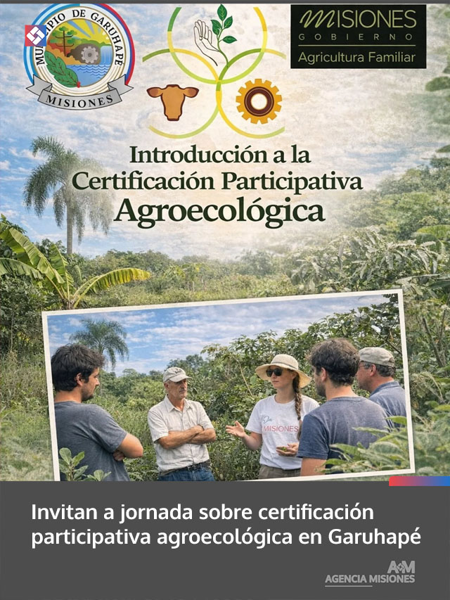 Invitan a jornada sobre certificación participativa agroecológica en Garuhapé