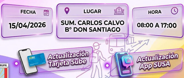 Garupá realizará un operativo del Boleto Estudiantil Gratuito Misionero