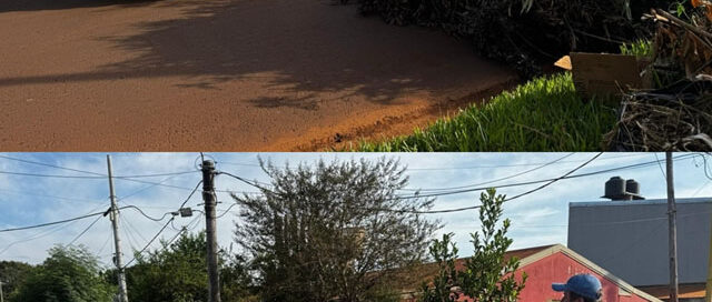 Operativos de limpieza en Iguazú: intensifican tareas de recolección en la zona de Ignacio Abiarú y San Martín