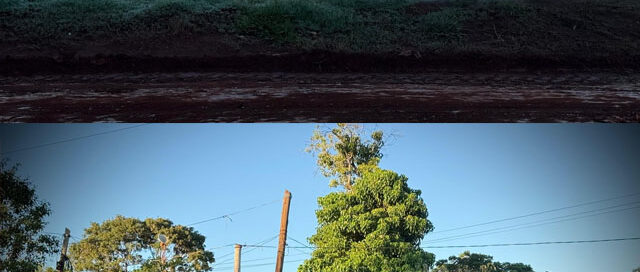 Realizaron tareas de parquización y limpieza en el barrio Bicentenario de Iguazú