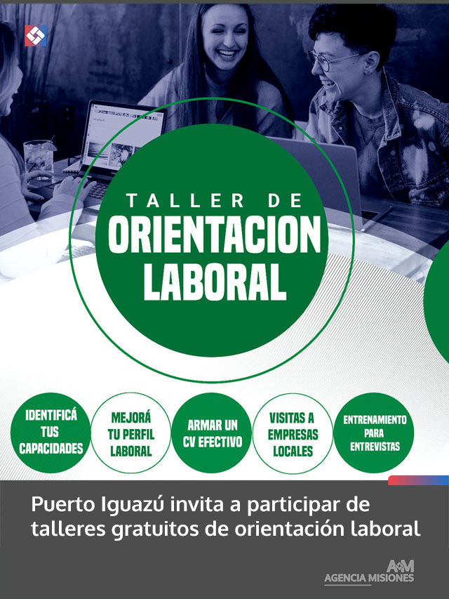 Puerto Iguazú invita a participar de talleres gratuitos de orientación laboral