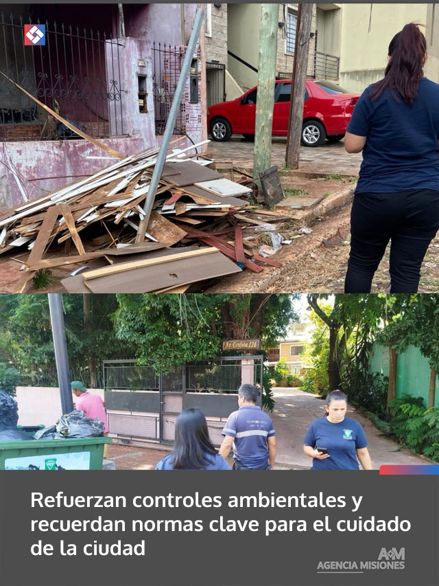 Refuerzan controles ambientales y recuerdan normas clave para el cuidado de la ciudad