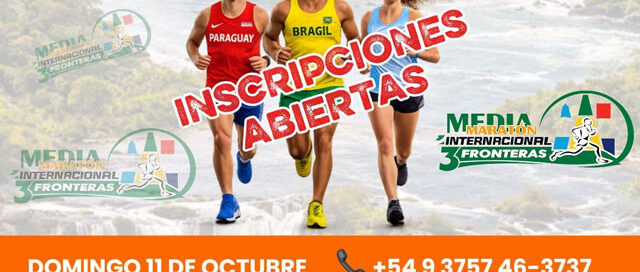 Maratón Internacional 3 Fronteras: abren inscripciones para corredores argentinos con largadas en Paraguay y Brasil