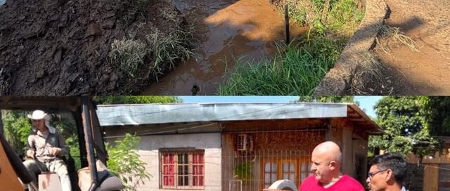 Avanza obra de entubamiento en calle Bernabé Méndez para mejorar el escurrimiento entre Villa Tacuara y barrio Obrero