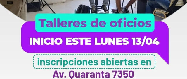 Más de 40 talleres de oficios gratuitos se dictan en el Centro Provincial de Prevención