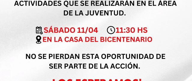 Wanda convoca a jóvenes a participar de una jornada para proyectar actividades