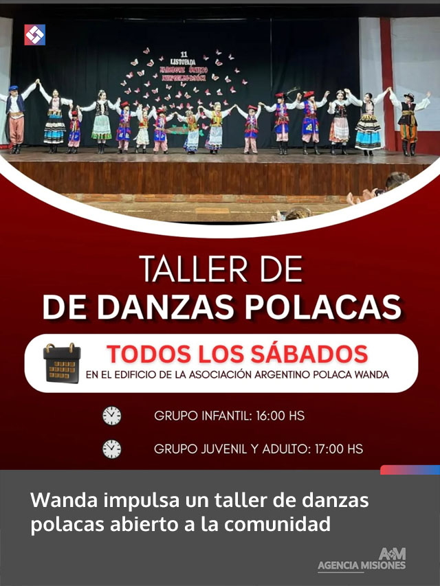 Wanda impulsa un taller de danzas polacas abierto a la comunidad