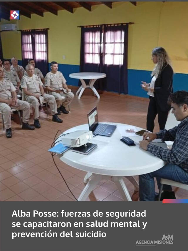 Alba Posse: fuerzas de seguridad se capacitaron en salud mental y prevención del suicidio