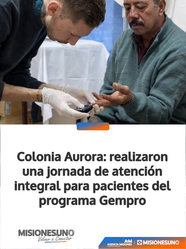 Colonia Aurora: realizaron una jornada de atención integral para pacientes del programa Gempro