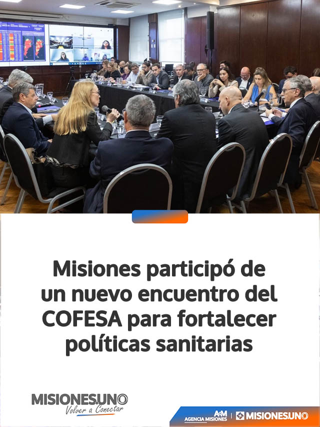 Misiones participó de un nuevo encuentro del COFESA para fortalecer políticas sanitarias