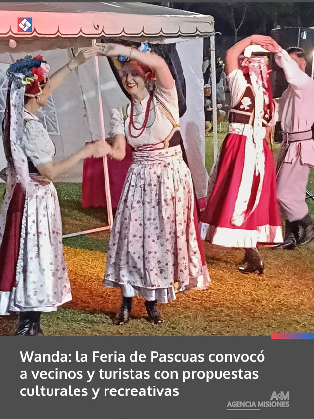 Wanda: la Feria de Pascuas convocó a vecinos y turistas con propuestas culturales y recreativas