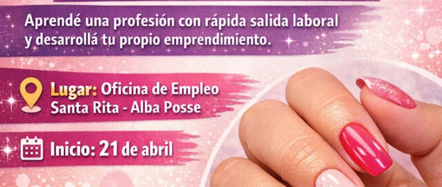 Alba Posse abre inscripciones para un curso de manicura con cupos limitados