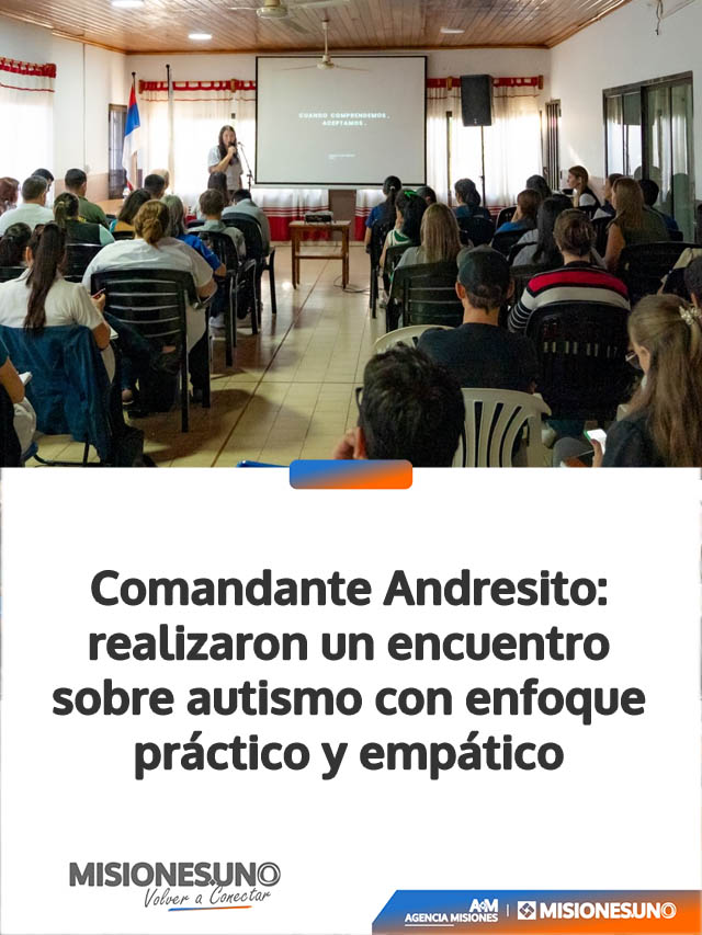 Comandante Andresito: realizaron un encuentro sobre autismo con enfoque práctico y empático
