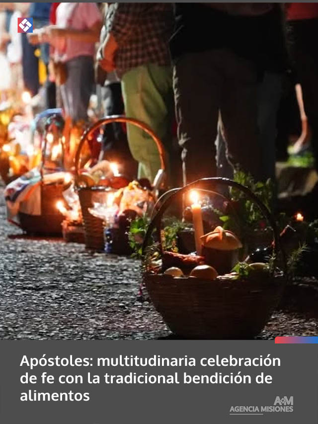 Apóstoles: multitudinaria celebración de fe con la tradicional bendición de alimentos