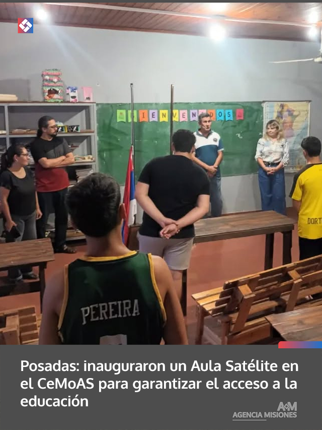 Posadas: inauguraron un Aula Satélite en el CeMoAS para garantizar el acceso a la educación