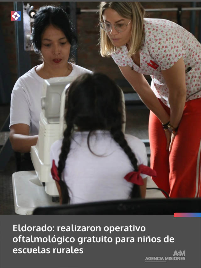 Eldorado: realizaron operativo oftalmológico gratuito para niños de escuelas rurales