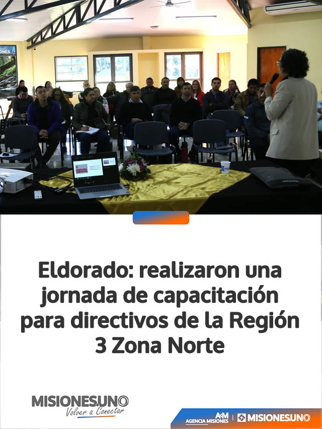 Eldorado: realizaron una jornada de capacitación para directivos de la Región 3 Zona Norte