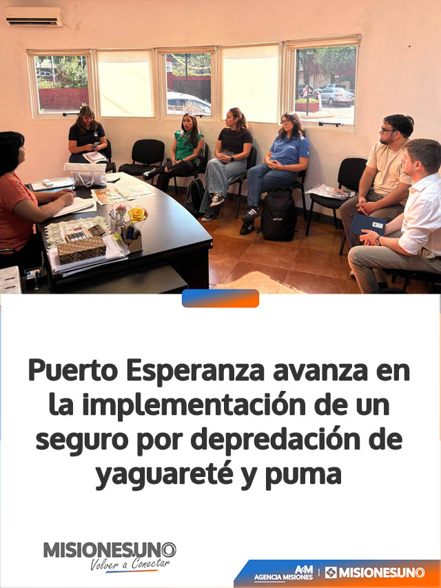 Puerto Esperanza avanza en la implementación de un seguro por depredación de yaguareté y puma