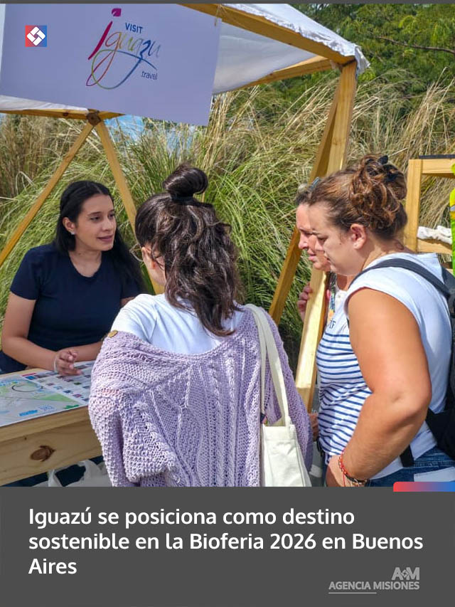 Iguazú se posiciona como destino sostenible en la Bioferia 2026 en Buenos Aires