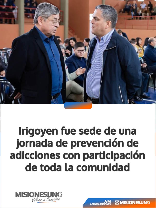Irigoyen fue sede de una jornada de prevención de adicciones con participación de toda la comunidad