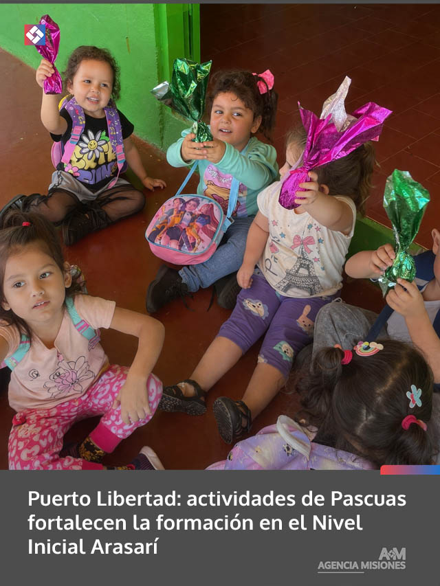 Puerto Libertad: actividades de Pascuas fortalecen la formación en el Nivel Inicial Arasarí