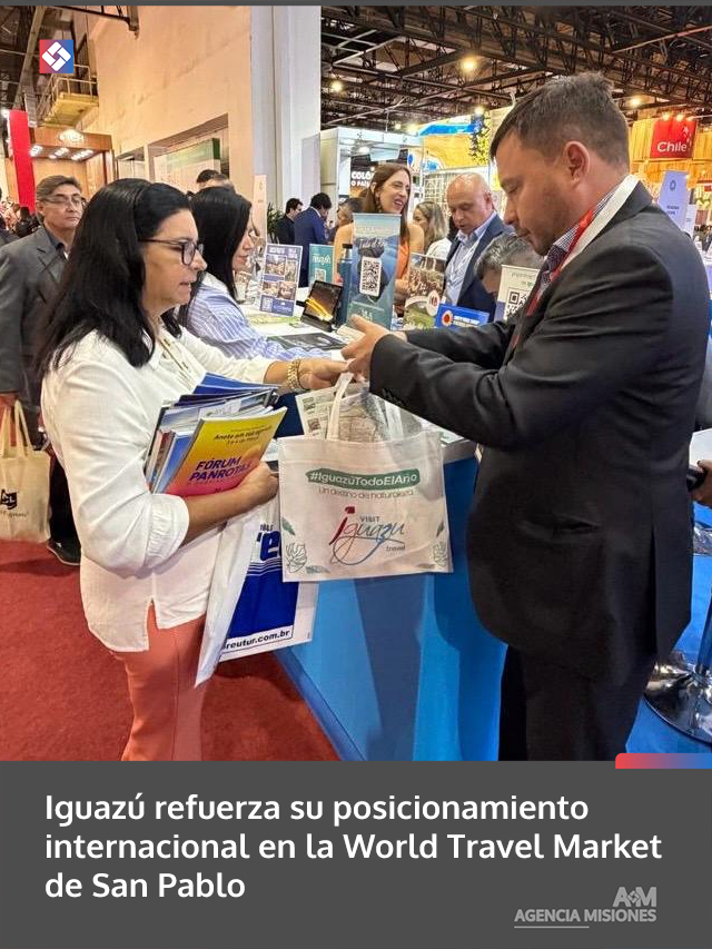 Iguazú refuerza su posicionamiento internacional en la World Travel Market de San Pablo