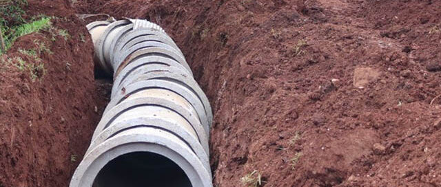 Oberá: avanza una obra de entubado en calle Japón para mejorar el drenaje pluvial