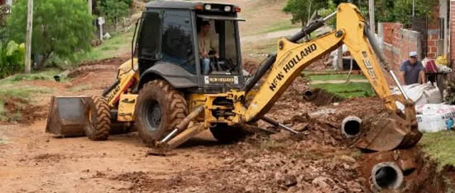 Bernardo de Irigoyen: realizan obras para mejorar el escurrimiento pluvial en el barrio San José